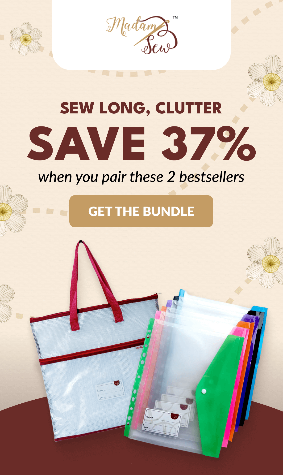 SEW LONG, CLUTTER | SAVE 37% when you pair these 2 bestsellers [GET THE BUNDLE]