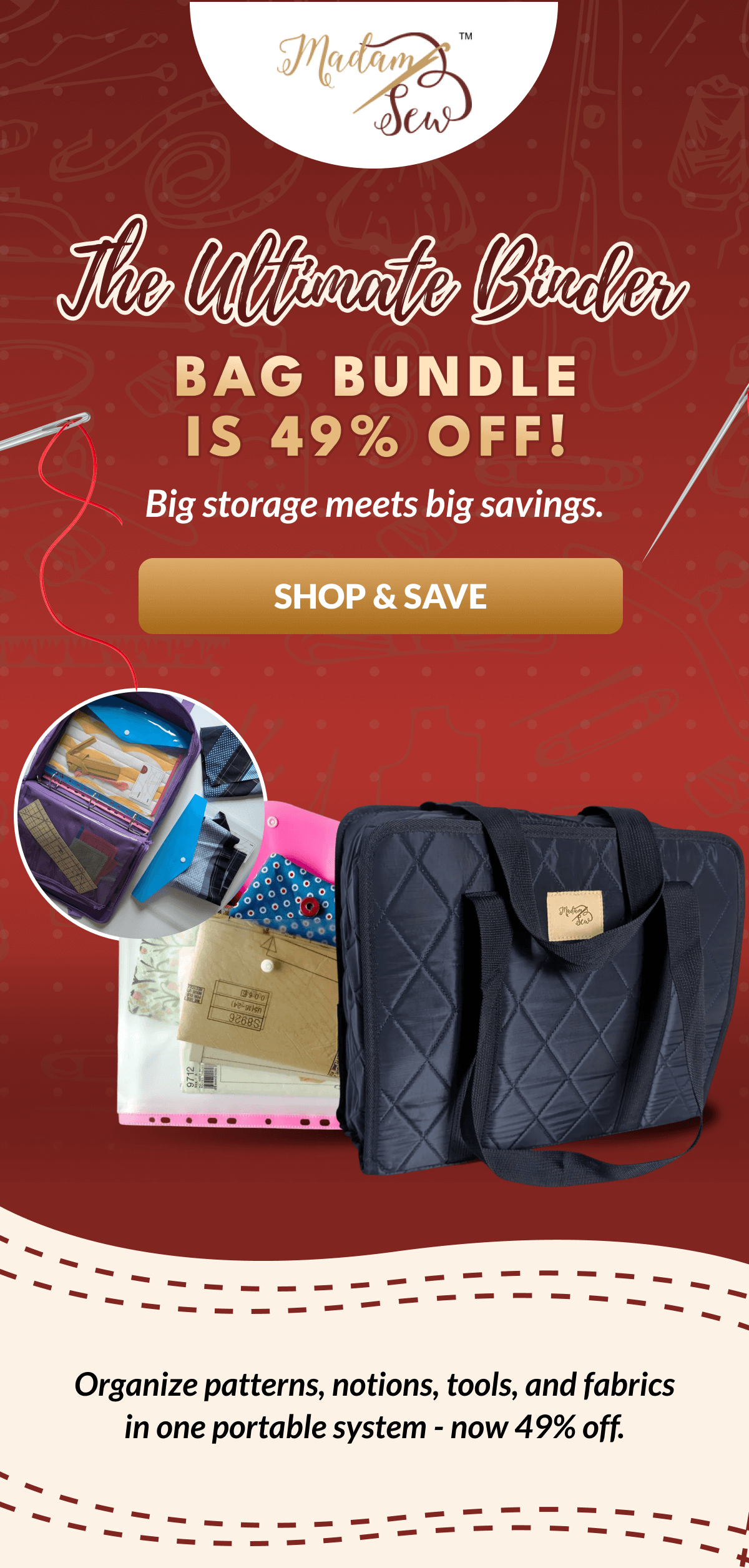 The Ultimate Binder | BAG BUNDLE IS 49% OFF! | Big storage meets big savings. [SHOP & SAVE]