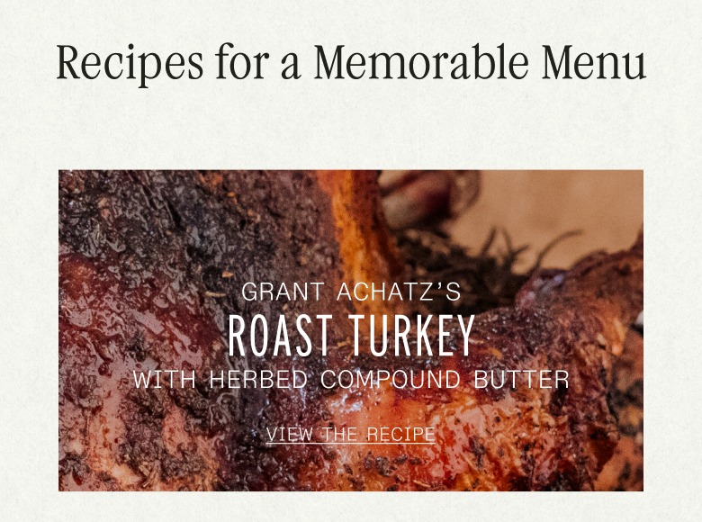 Grant Achatz's Roast Turkey with Herbed Compound Butter