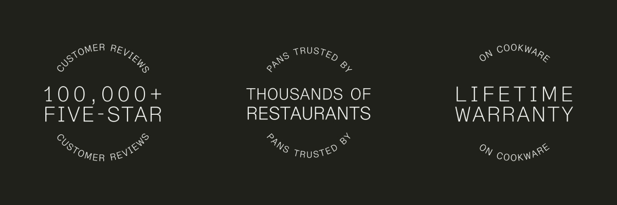 100K 5 star reivews, thousands of restaurants, lifetime warranty