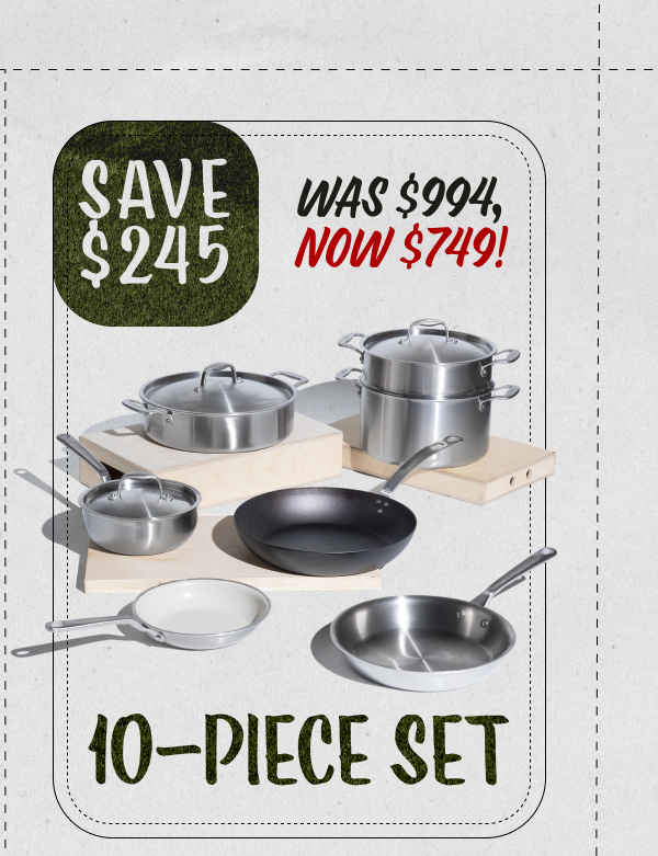 10 Piece Set: Was $994, Now $749