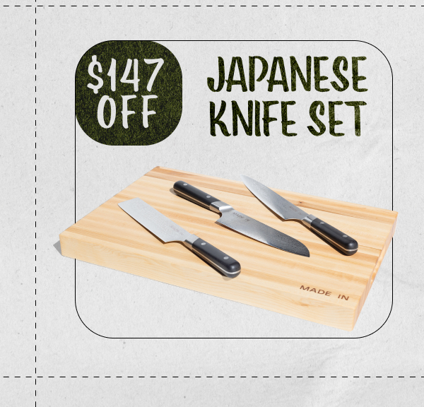 Japanese Knife Set: $147 Off!