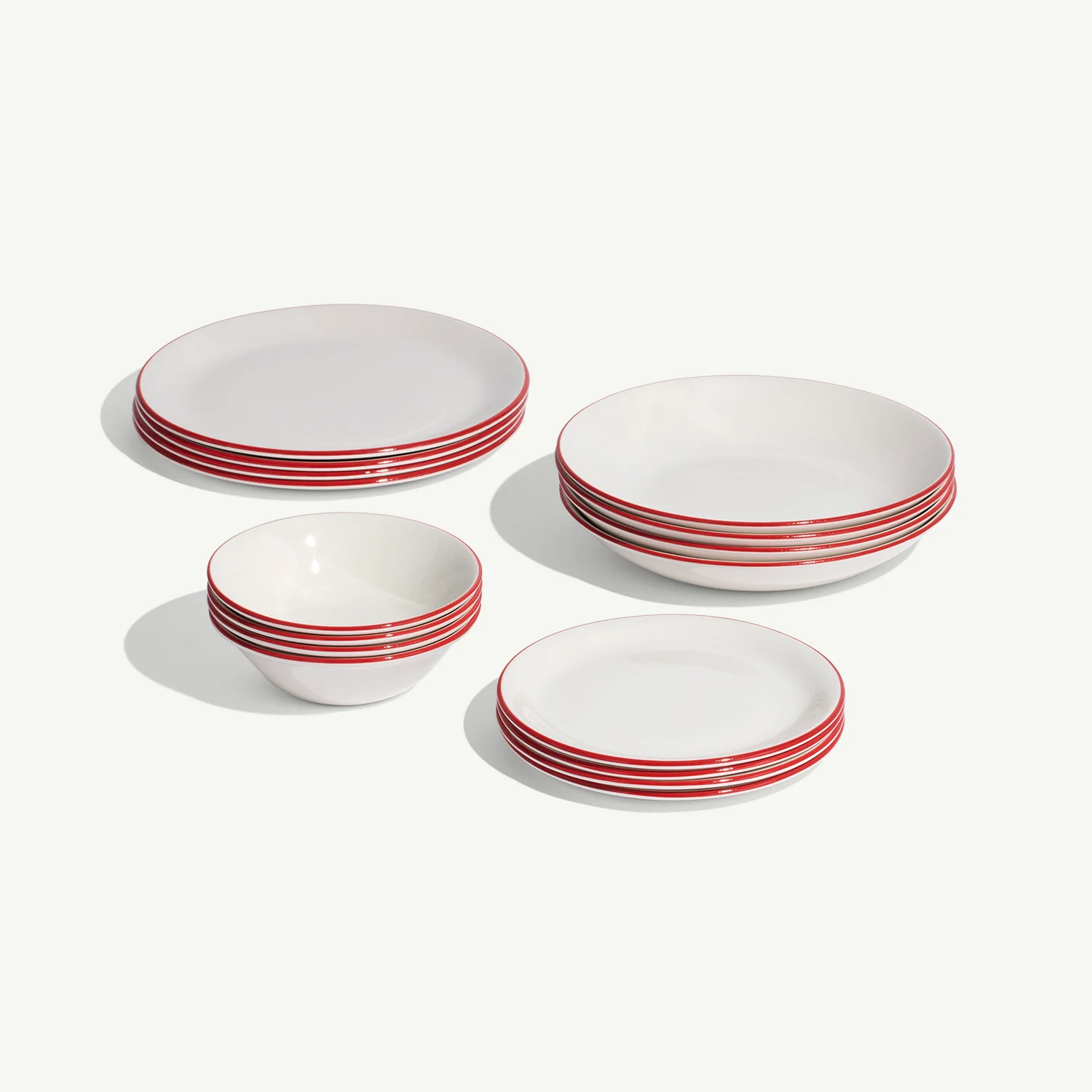 Image of Tabletop Set | Essentials / Red Rim