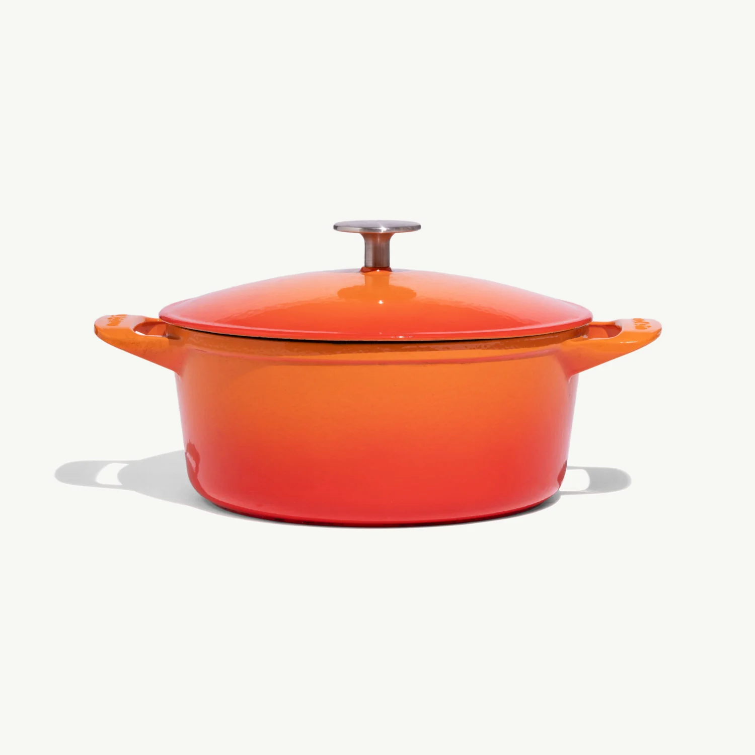 Image of Round Enameled Cast Iron Dutch Oven | 5.5 QT / Blood Orange / Standard