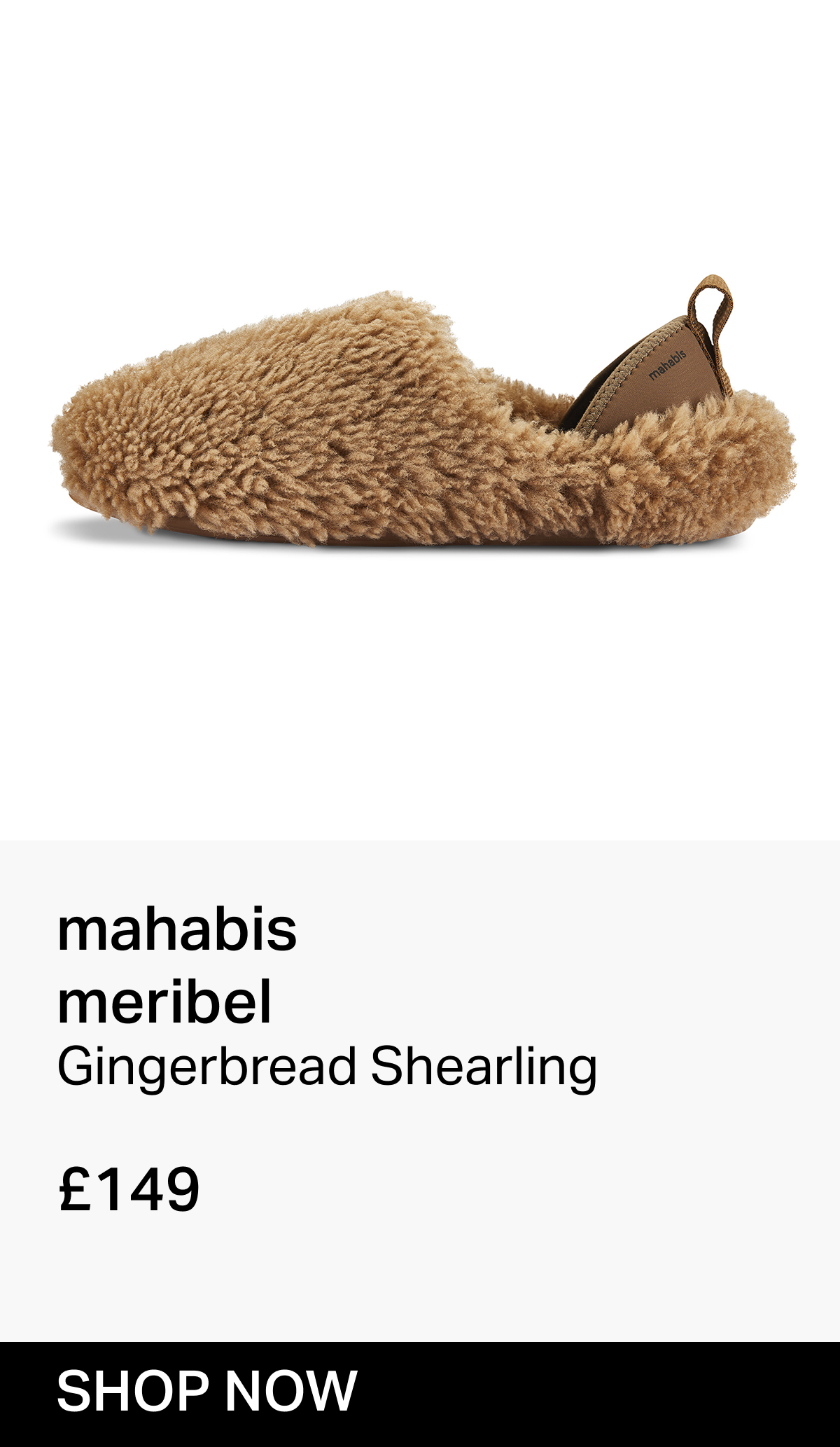 mahabis meribel Gingerbread Shearling