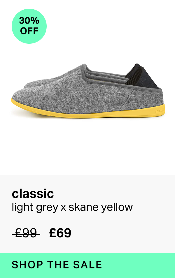 classic in light grey x skane yellow