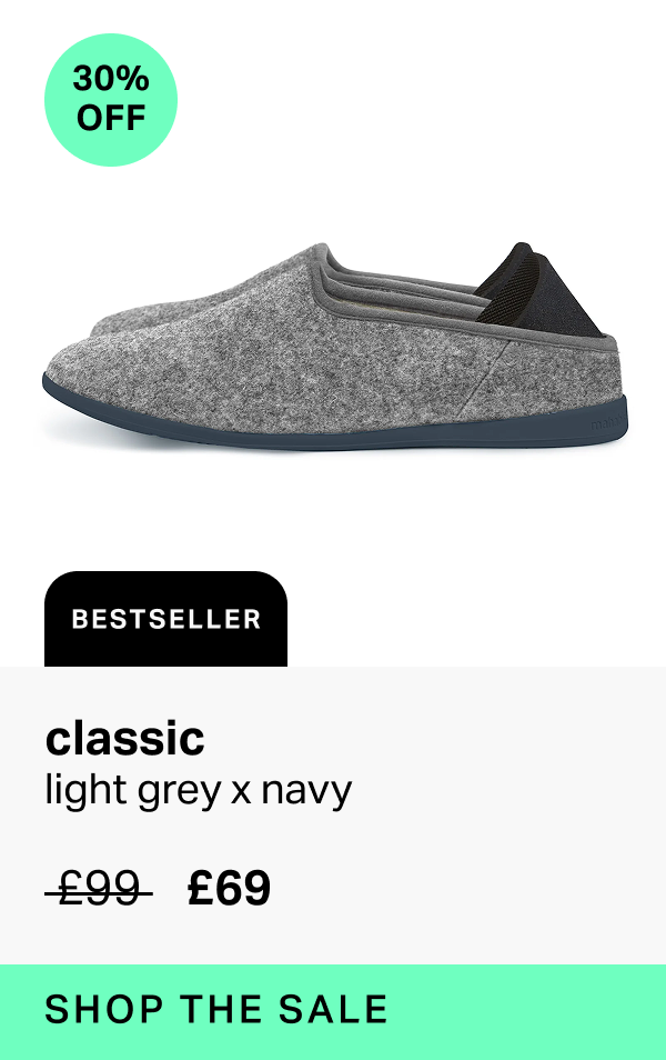 classic in light grey x navy