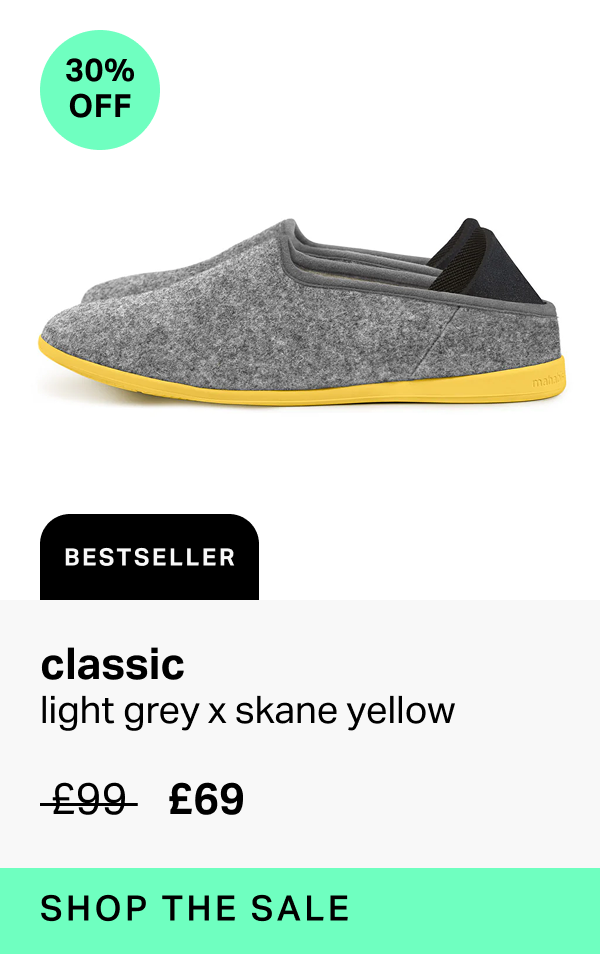 classic in light grey x skane yellow