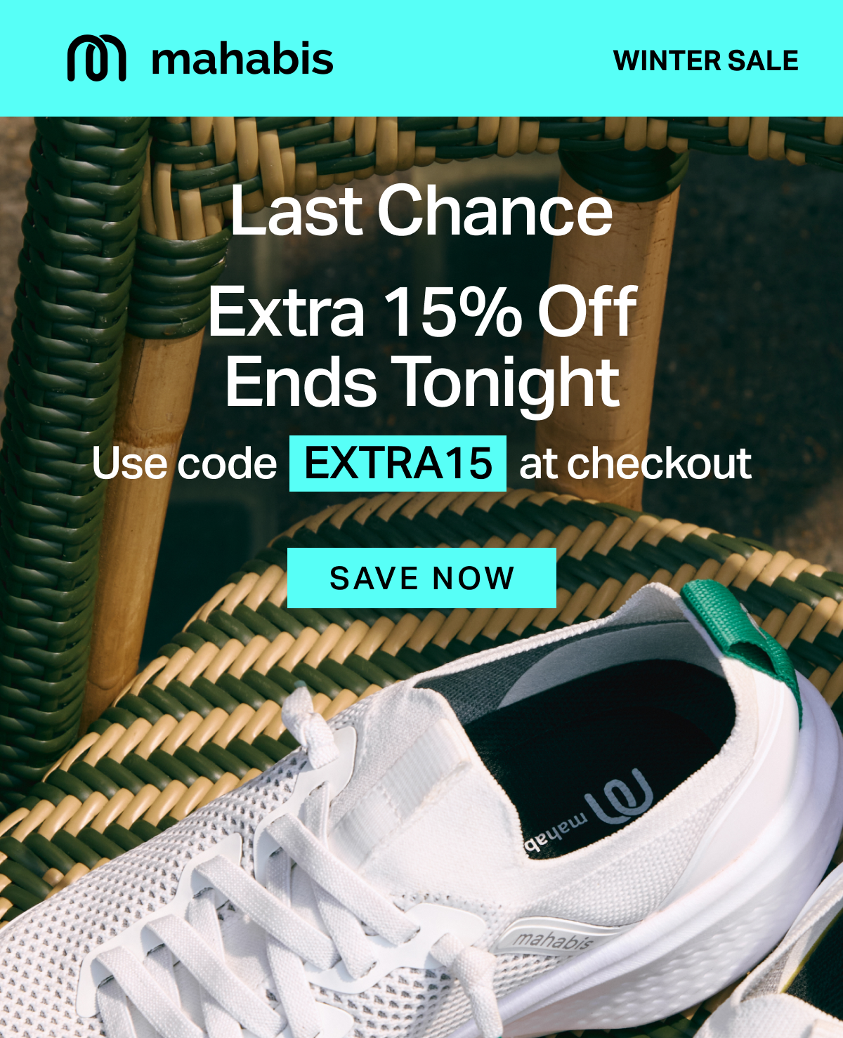 Last Chance Extra 15% Off Ends Tonight