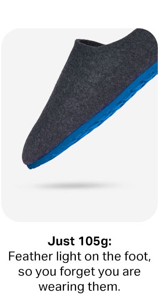 Just 105g: Feather light on the foot, so you forget you are wearing them.
