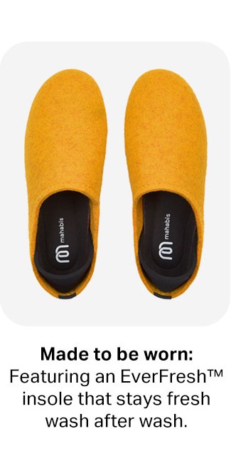 Made to be worn: Featuring an EverFresh™ insole that stays fresh wash after wash.