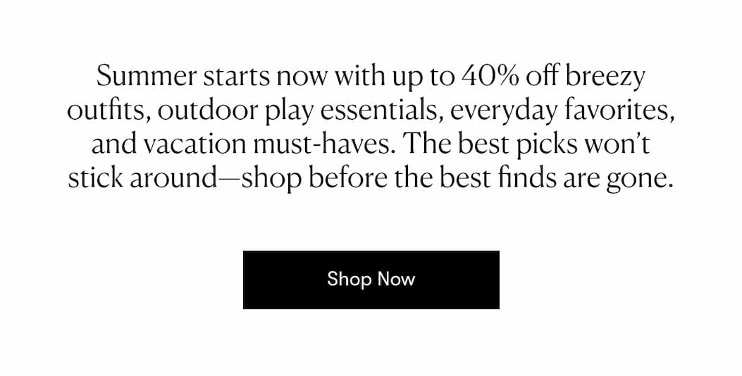 Summer Sale: Up to 40% Off - Plus, Free Shipping