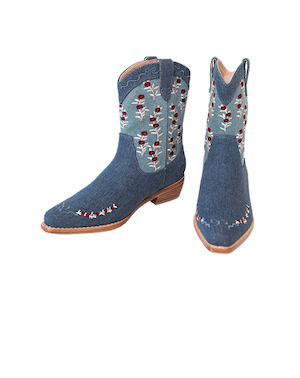 Denim Cowgirl Boots