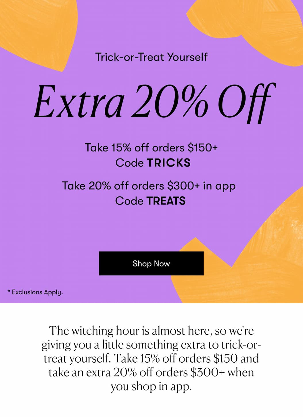 Extra 20% Off