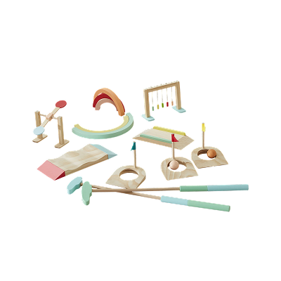 Wood Golf Set