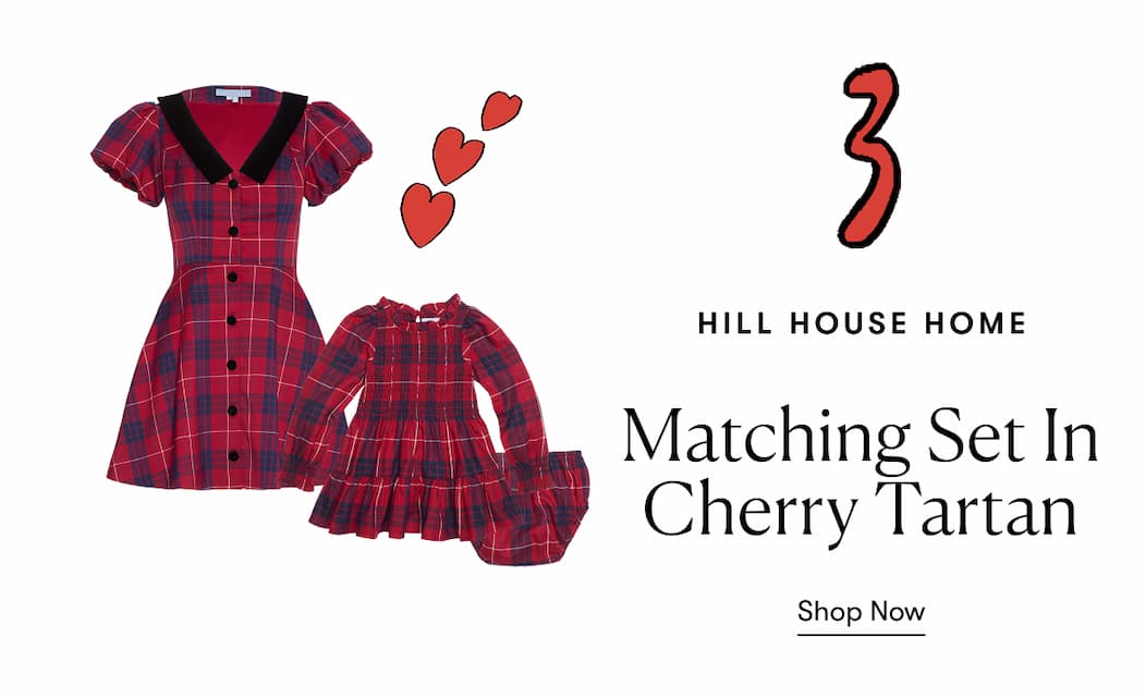 Matching Set in Cherry Tartan