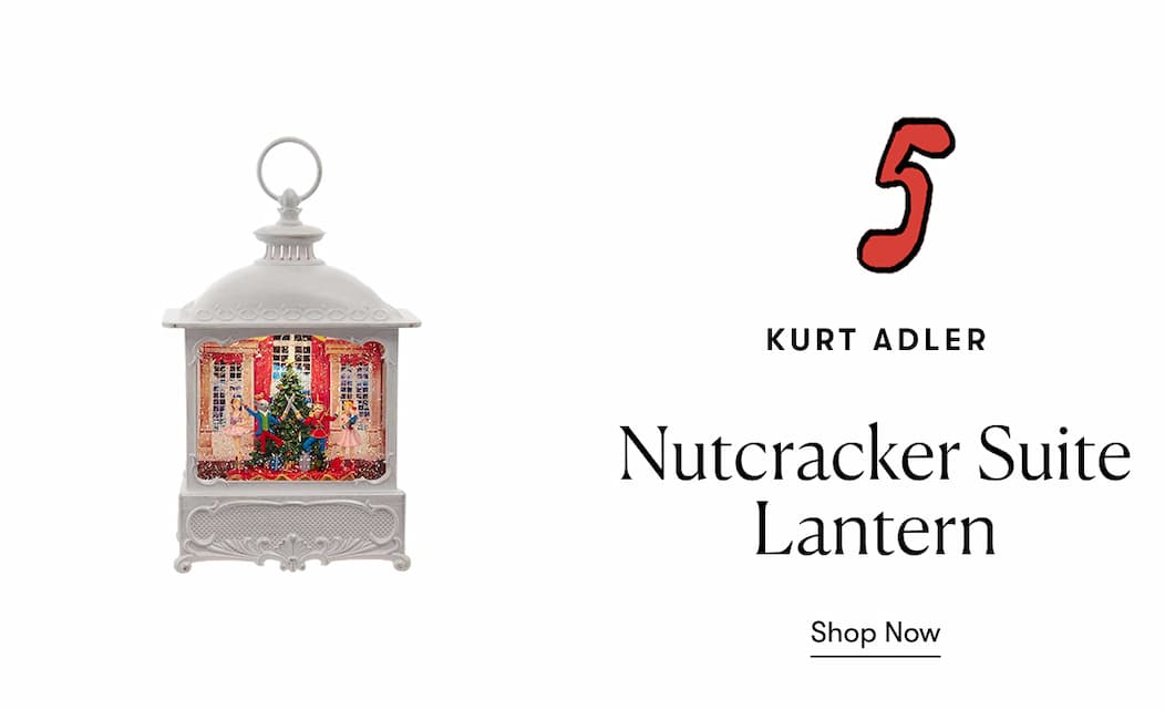 0.25-Inch Battery-Operated USB LED Lighted Nutcracker Suite Water Lantern