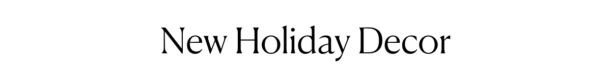 New Holiday Decor