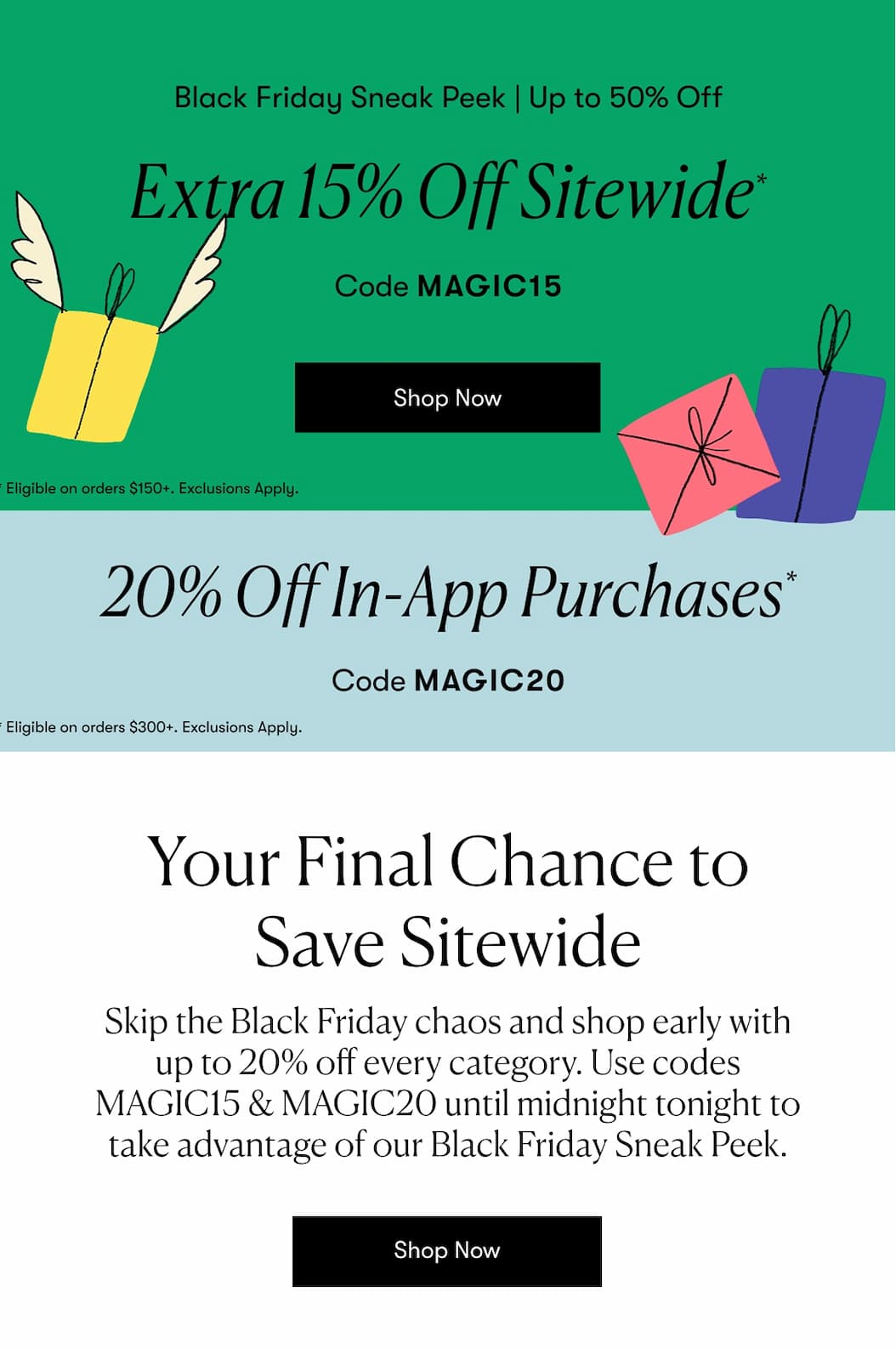 Shop Sale