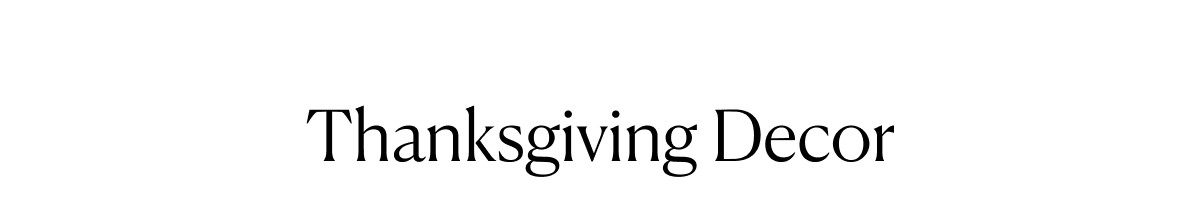 Thanksgiving Decor