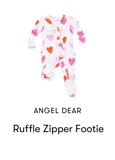 Ruffle Zipper Footie