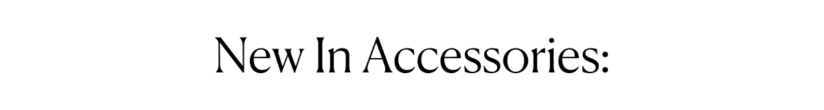 New In Accessories