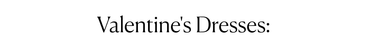 Valentine's Dresses