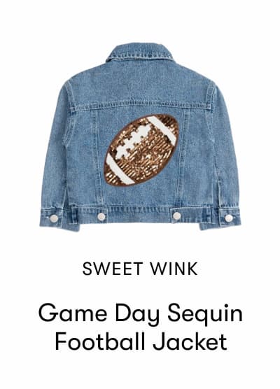 Game Day Sequin Football Jacket
