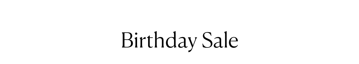 Birthday Sale