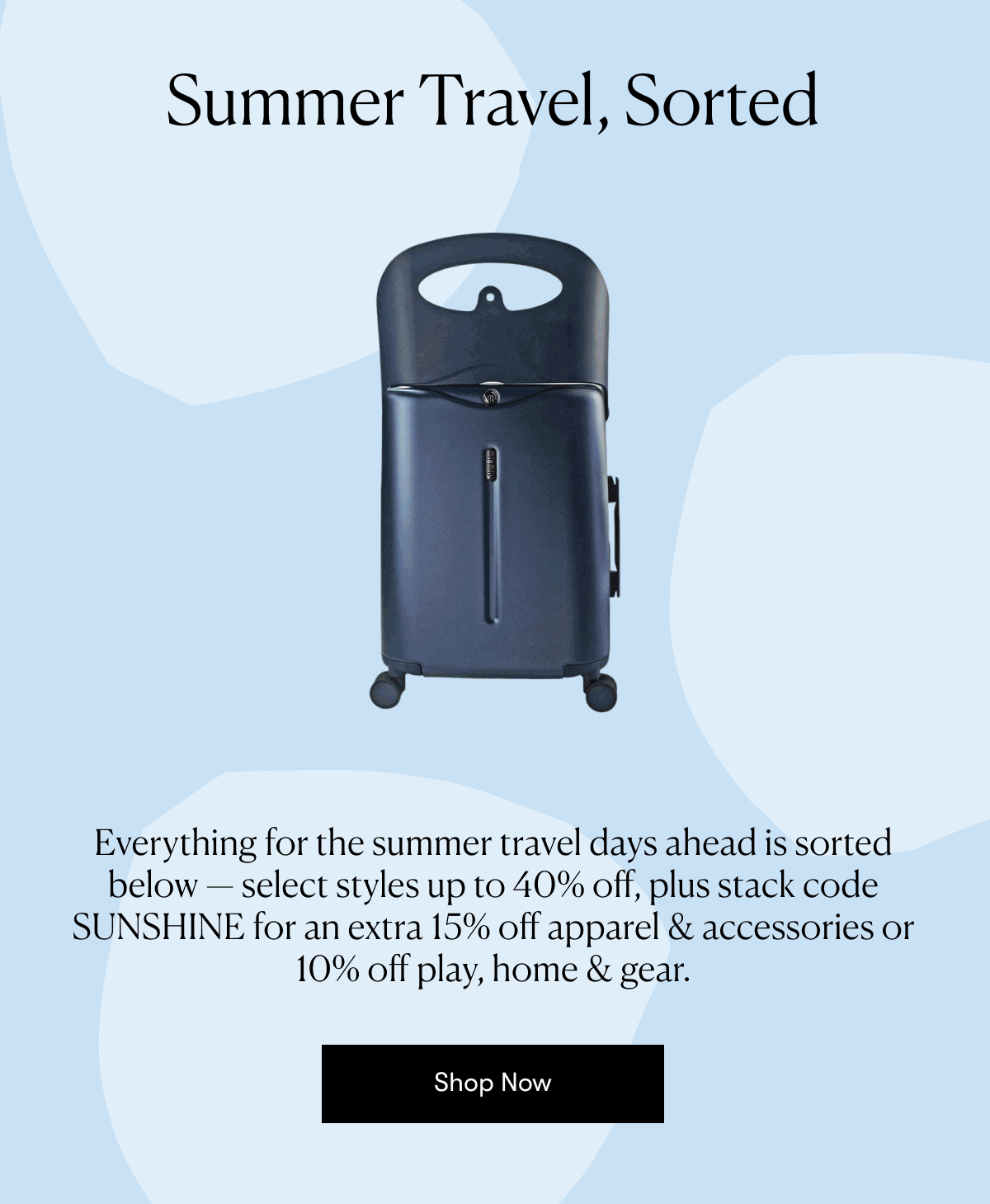 Summer Travel, Sorted 