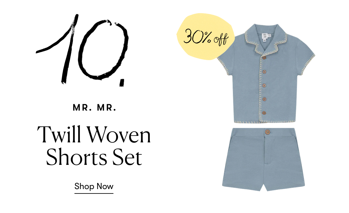 Mr. Mr. - Twill Woven Shorts Set (30% off)
