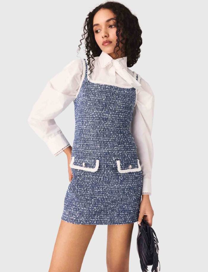 Ribbed Dress with Side Slit