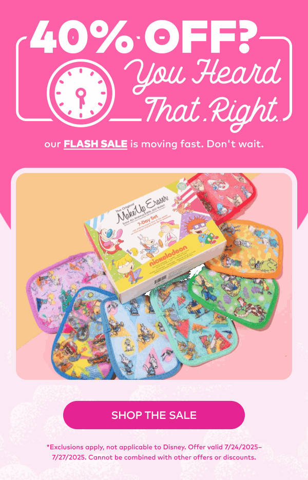 40% Off Flash Sale