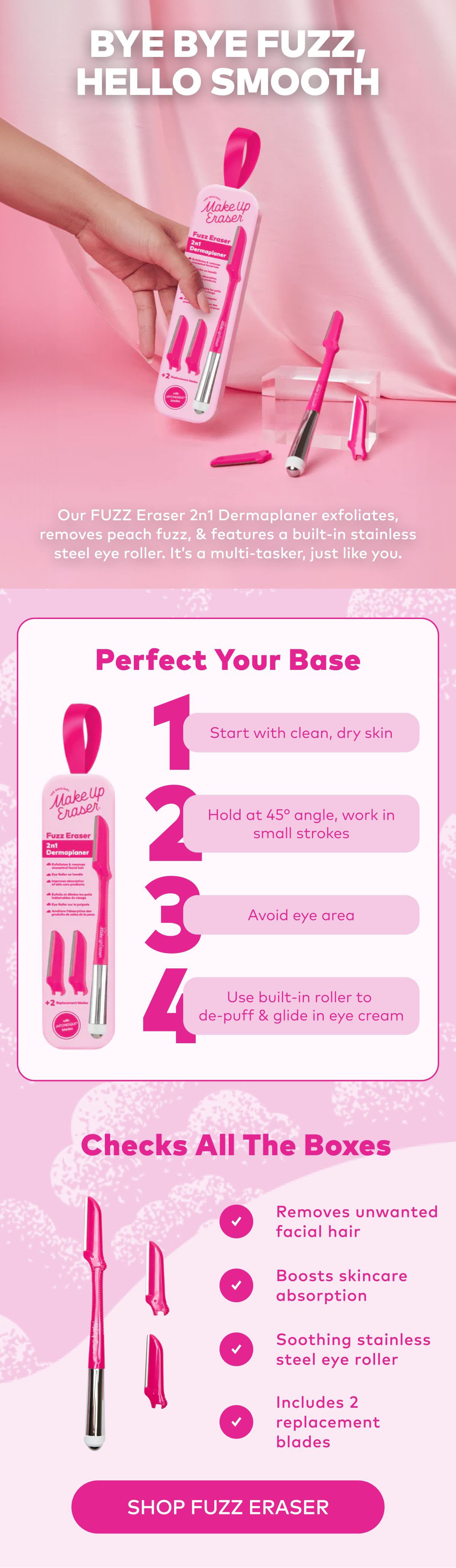 FUZZ Eraser: 2n1 Dermaplaner