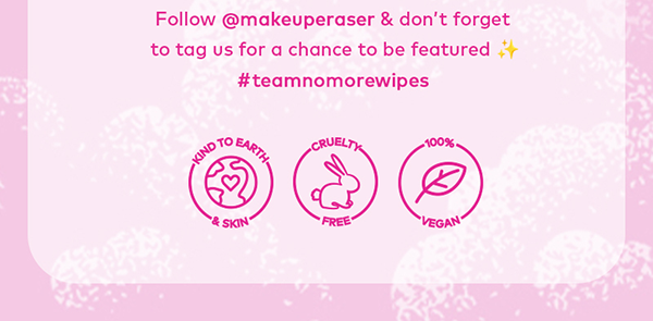 Follow @makeuperaser & don't forget to tag us for a chance to be featured!