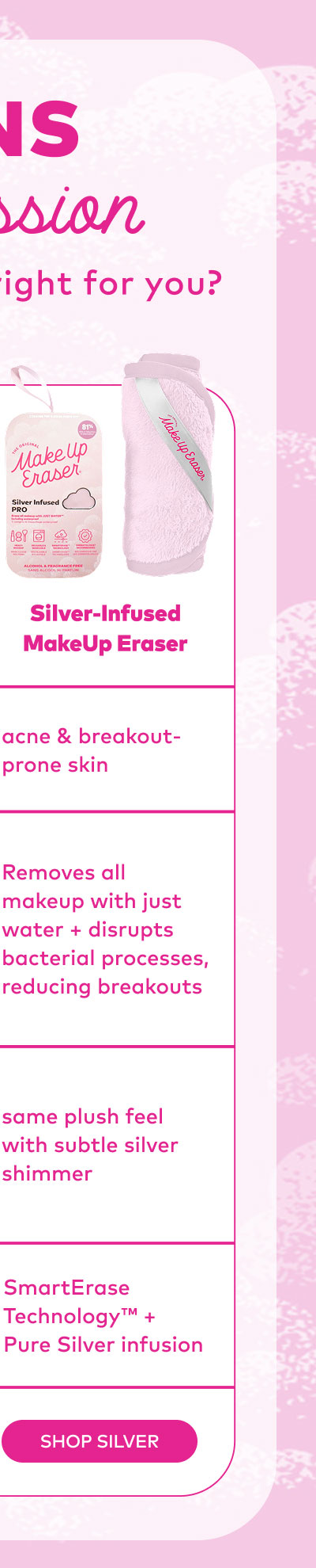 Silver-Infused MakeUp Eraser