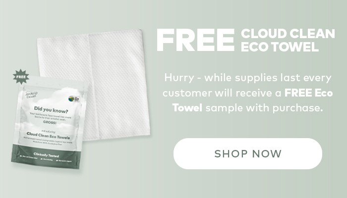 FREE Cloud Clean Eco Towel with pruchase!