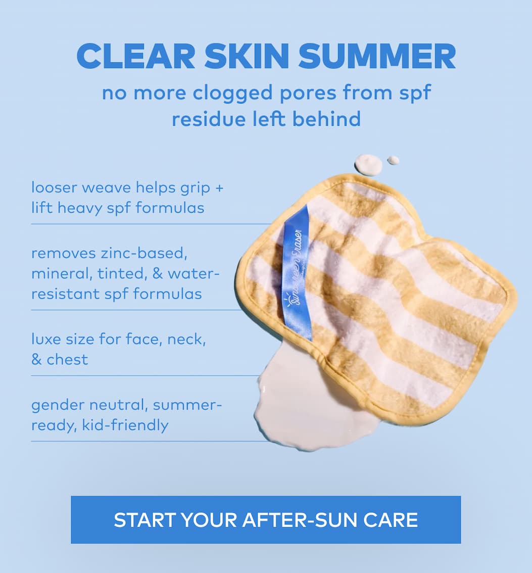 No more clogged pores from spf residue left behind