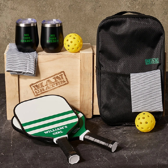 Personalized Pickleballer Crate
