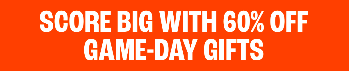 Score big with 60% off game-day gifts