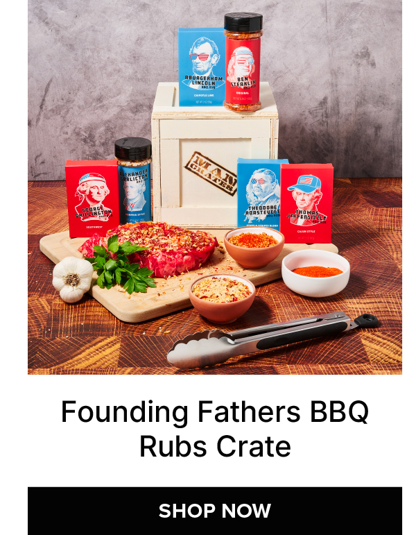 Founding Fathers BBQ Rubs Crate
