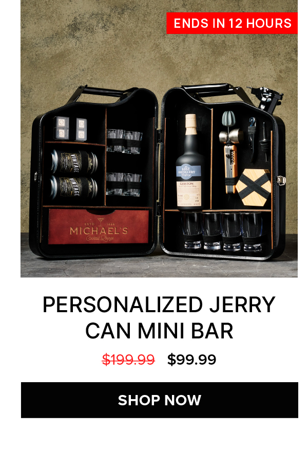 Personalized Jerry Can Mini Bar