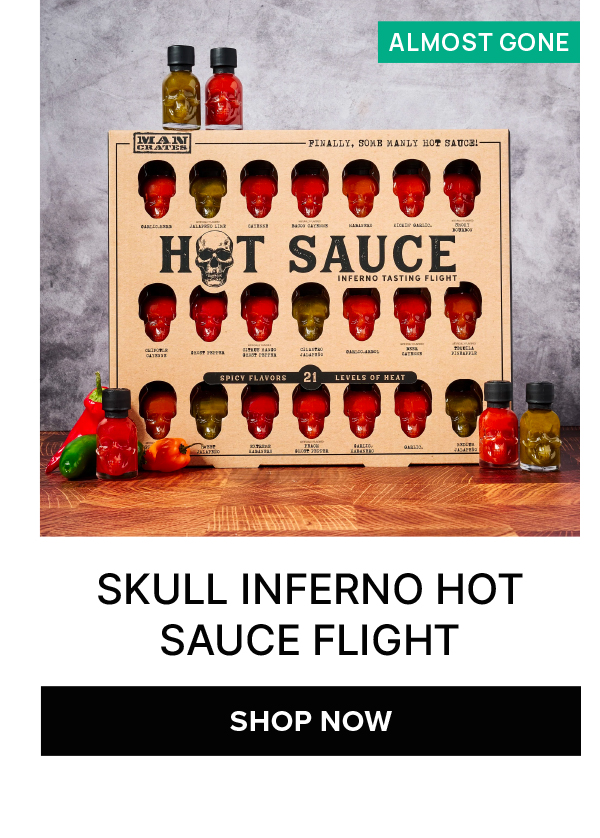 Skull Inferno Hot Sauce Flight