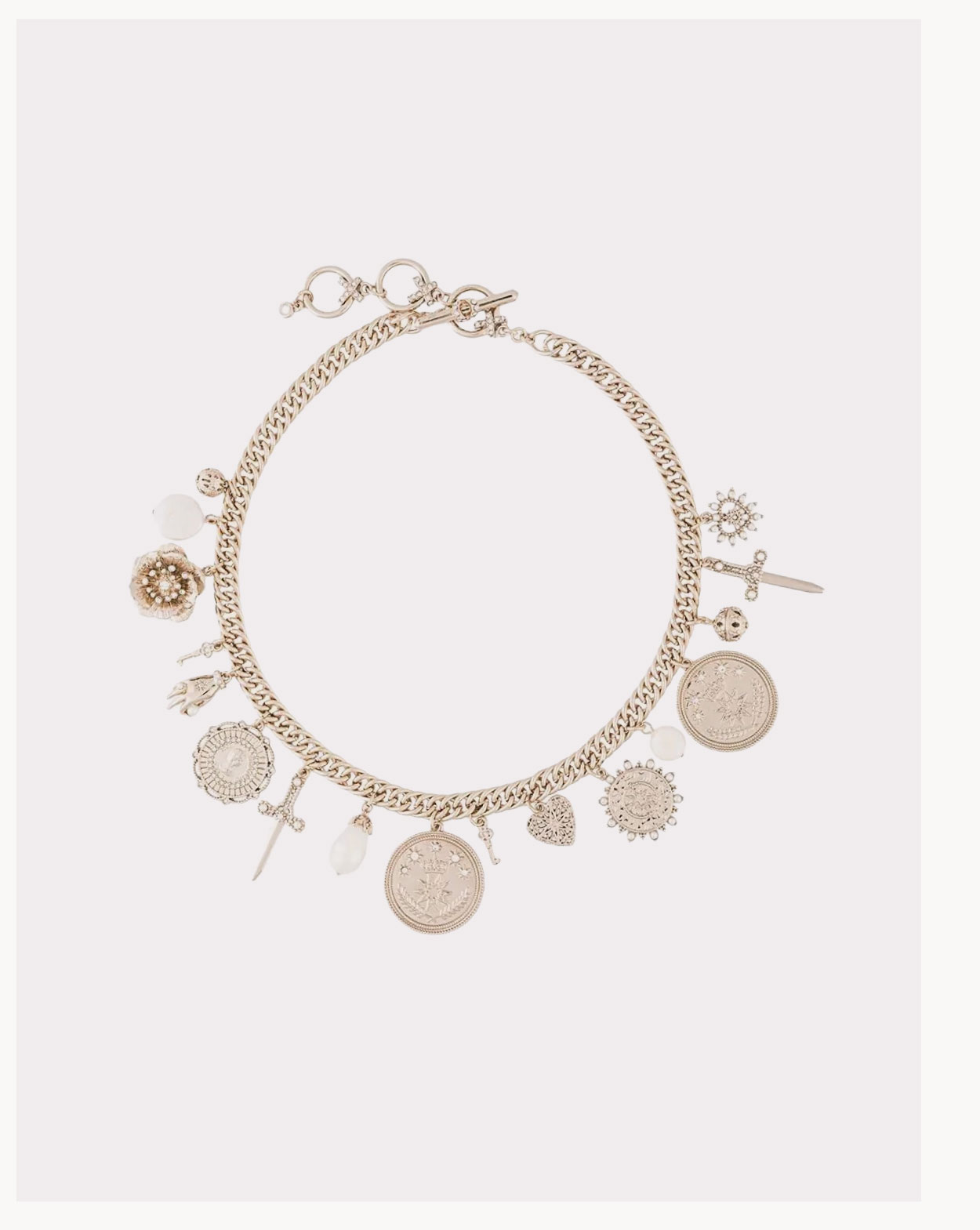 Charm Front Statement Necklace
