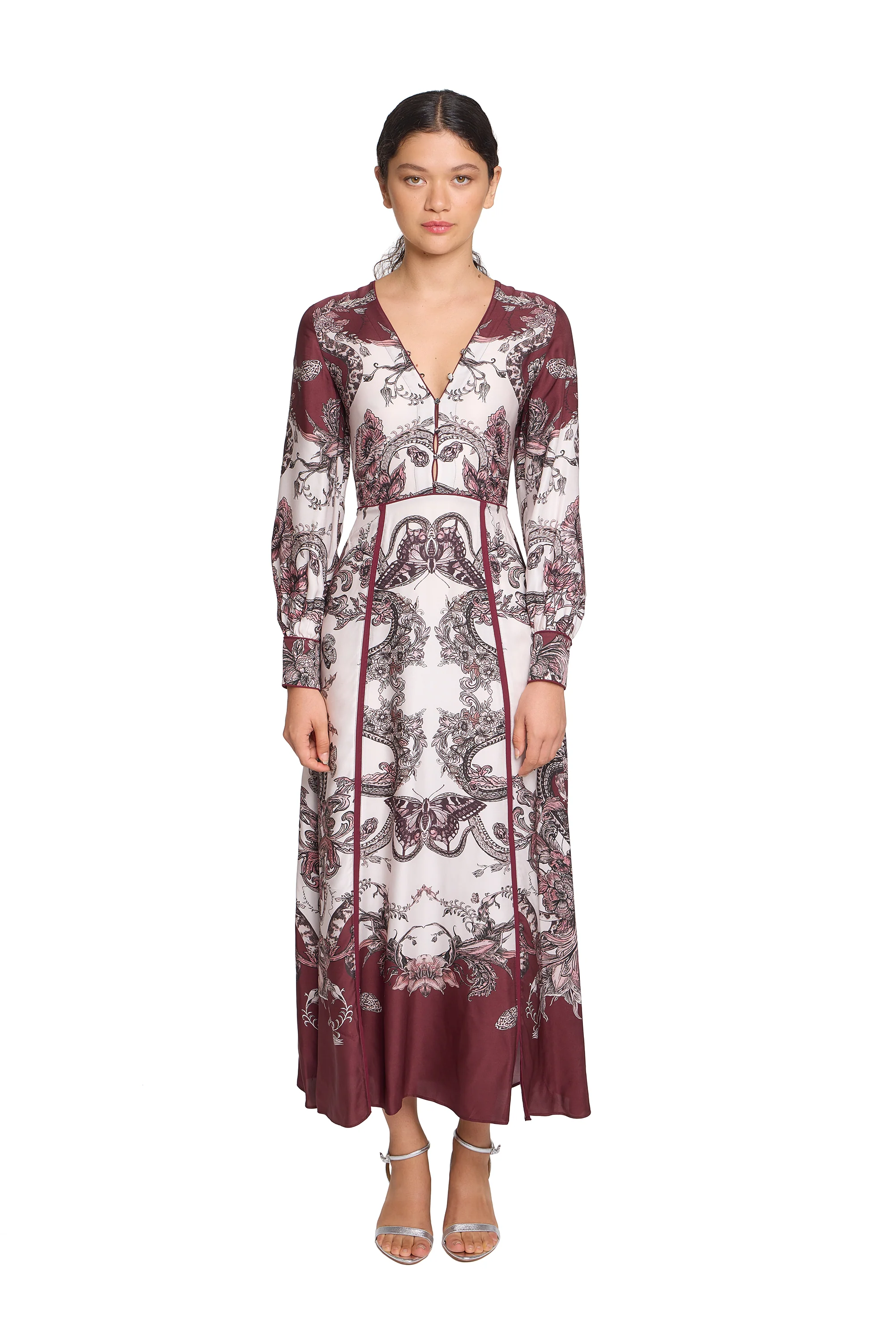 Image of Corded Twill Midi Dress