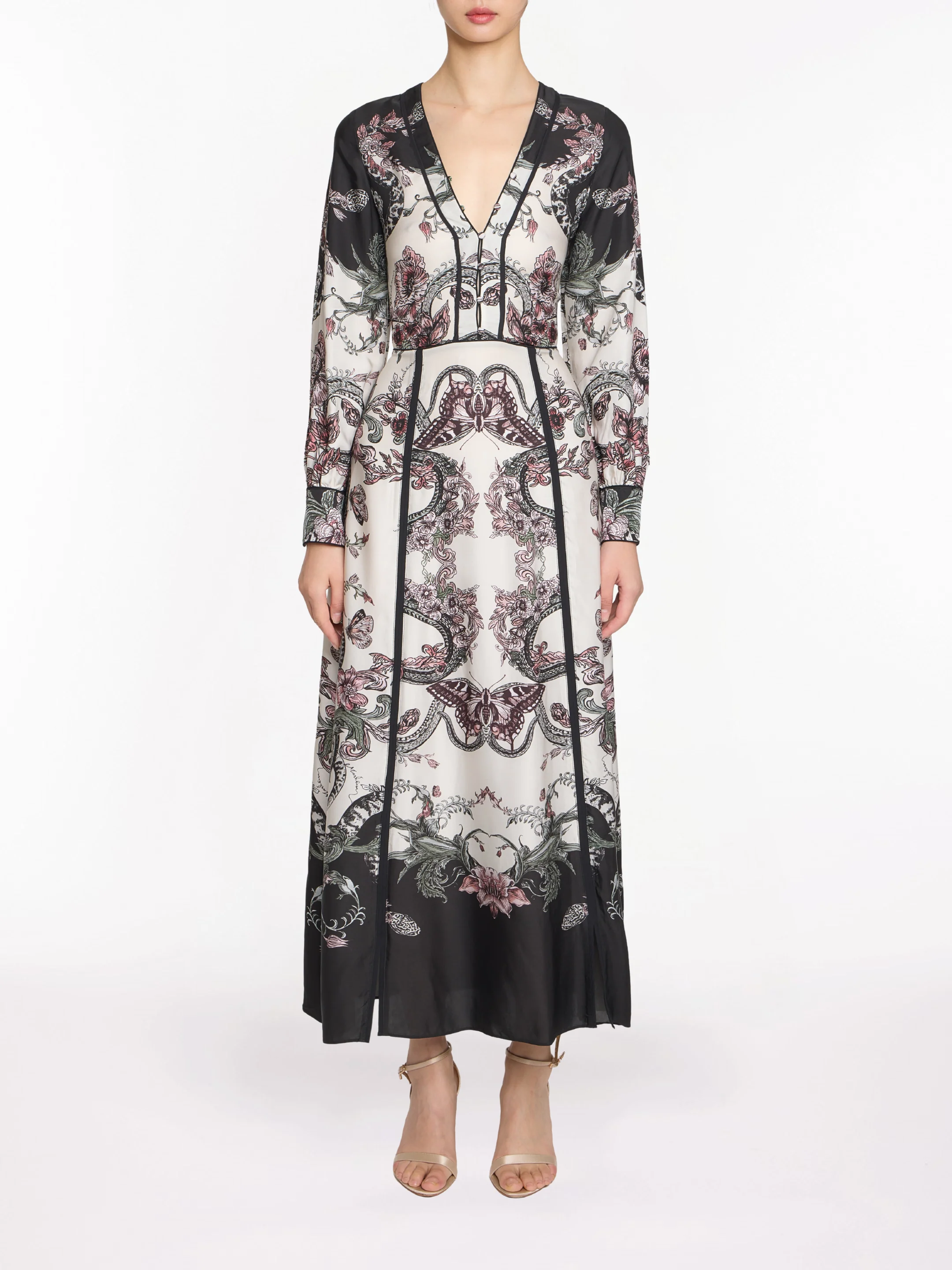 Image of Corded Twill Midi Dress