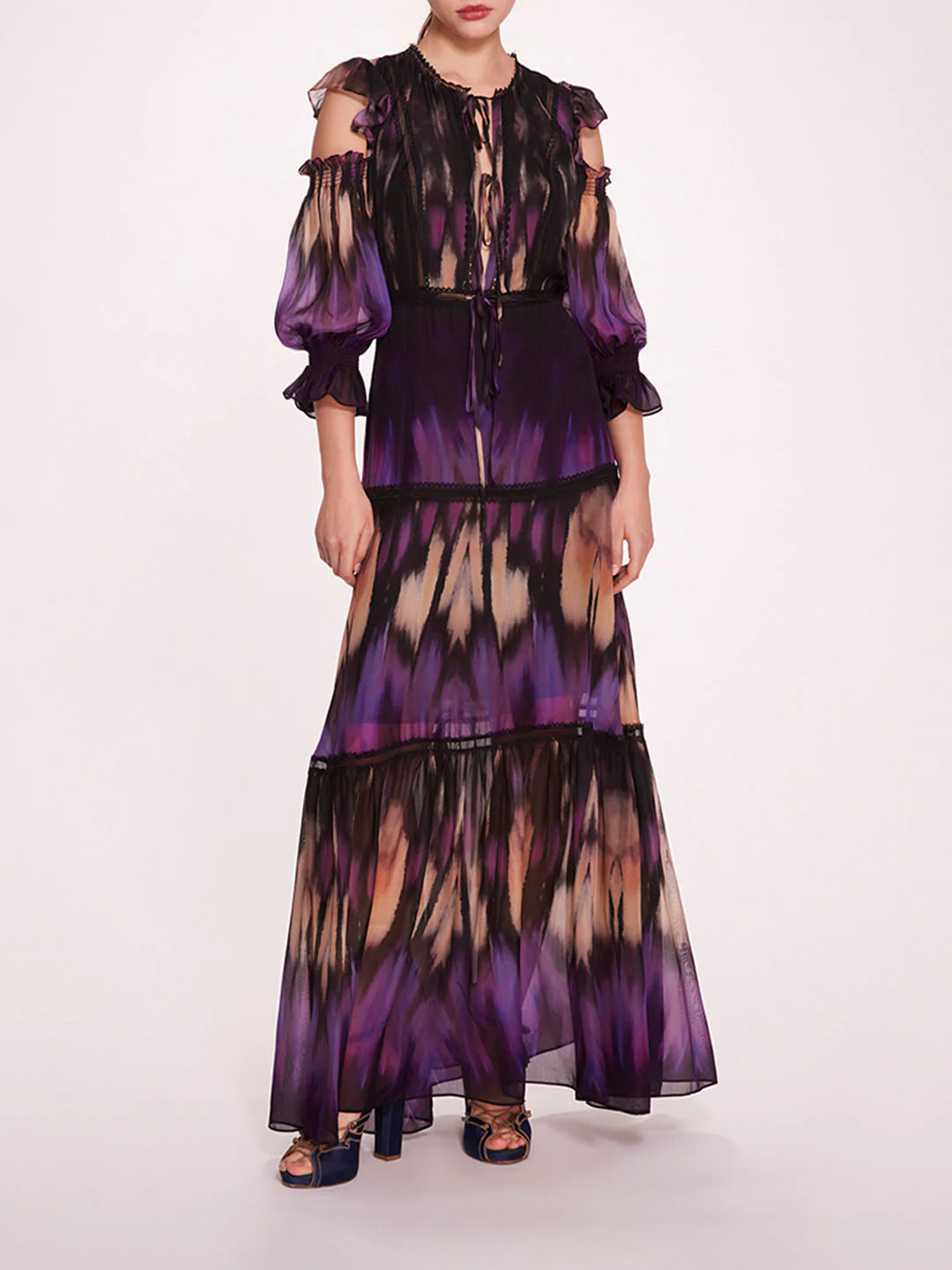 Image of Abstract Viscose Maxi Dress