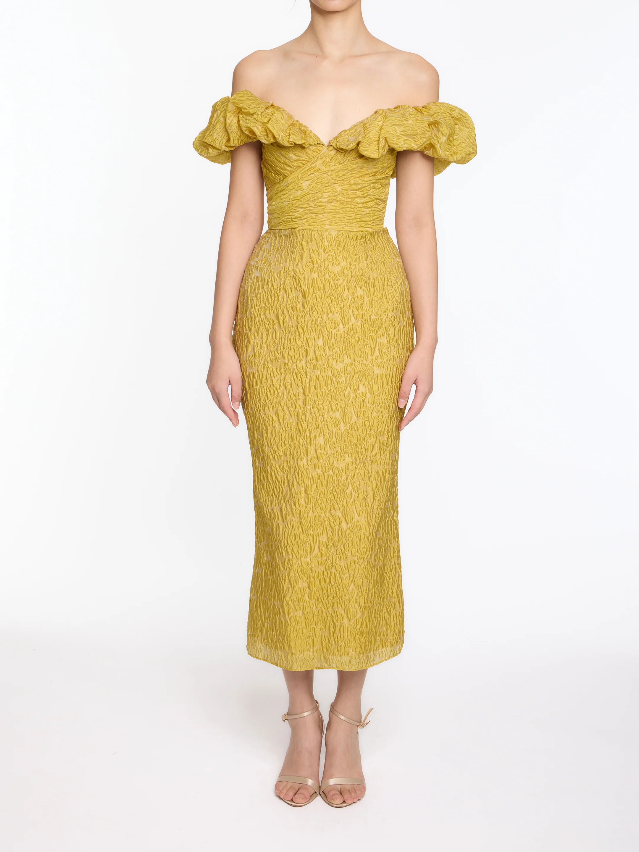 Image of Off The Shoulder Cloque Cocktail