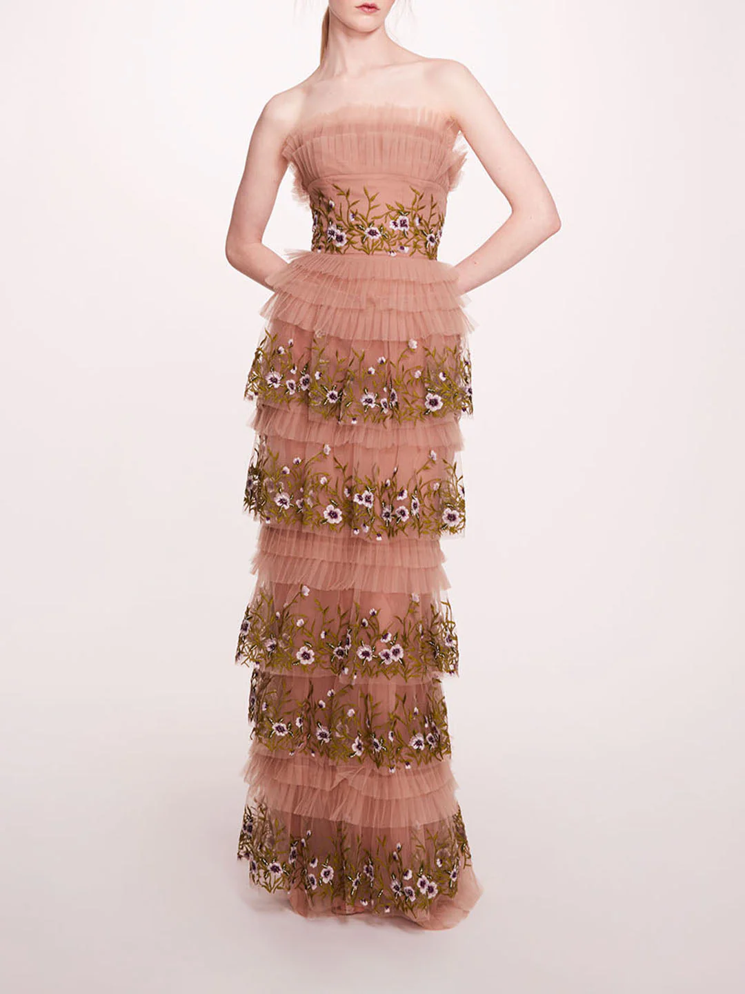 Image of Tiered Terrarium Column Gown