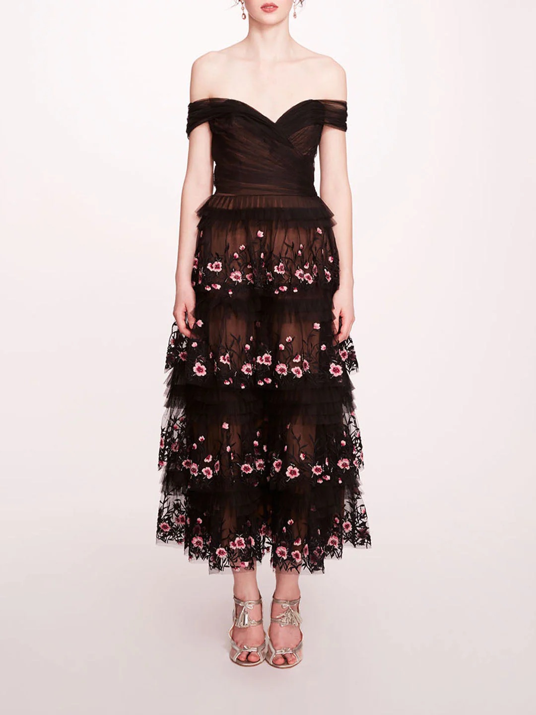 Image of Tiered Terrarium Midi Dress